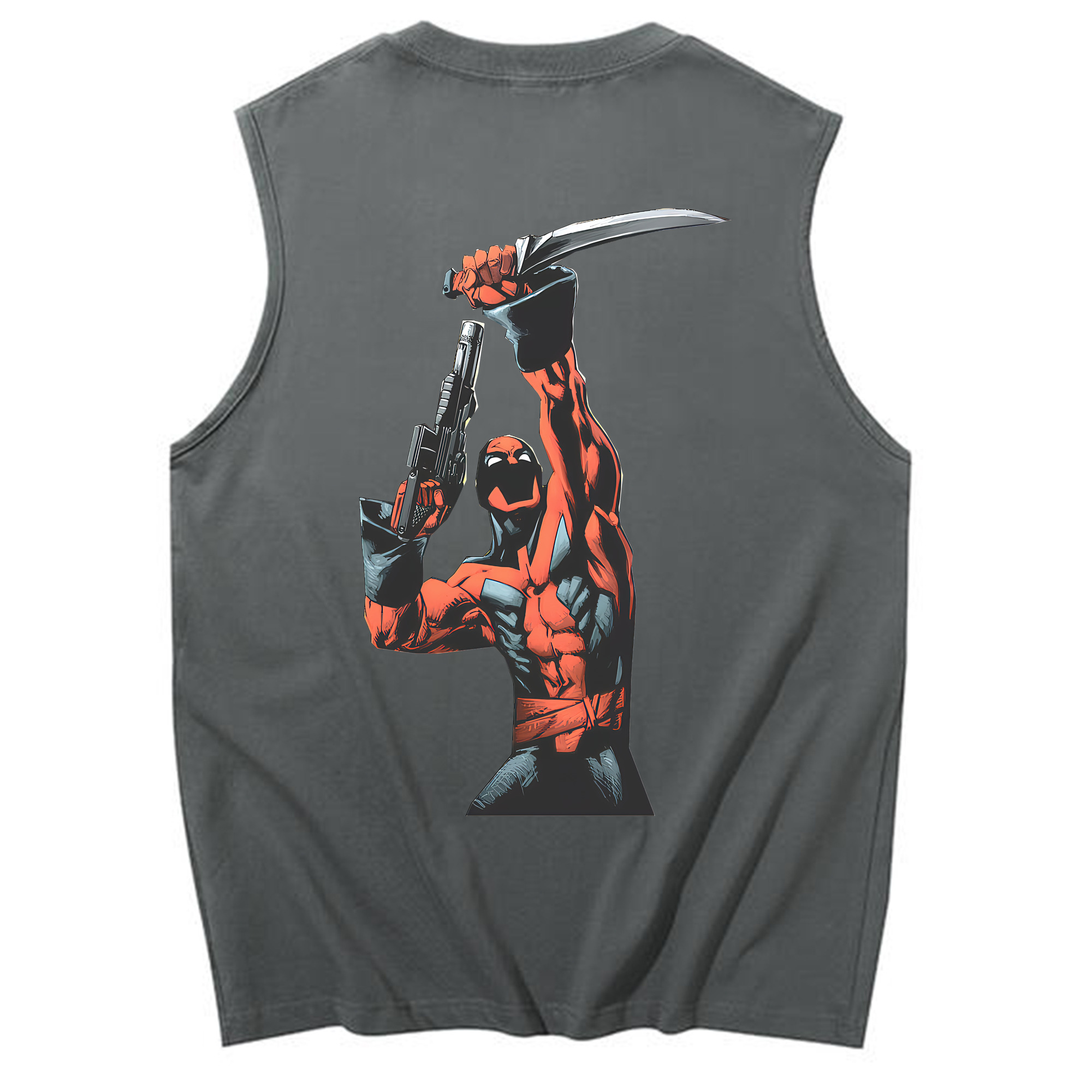 （画像用） Deadpool デッドプール コットン100％タンクトップ（背面プリント）